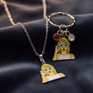 1989 Era Inspired Necklace & Keyring Set Stainless Steel